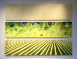<p><strong>Installation View, <i> Bulles, Vignes, Raisins, CPG&F, Triptych</i>, Collection of Maison Champagne Gimonnet P&Fils, 2021</strong><br>
																																																																																																																																																																																																																																																																																																																																				</p>